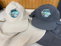 Sun hat with cape and drawstring