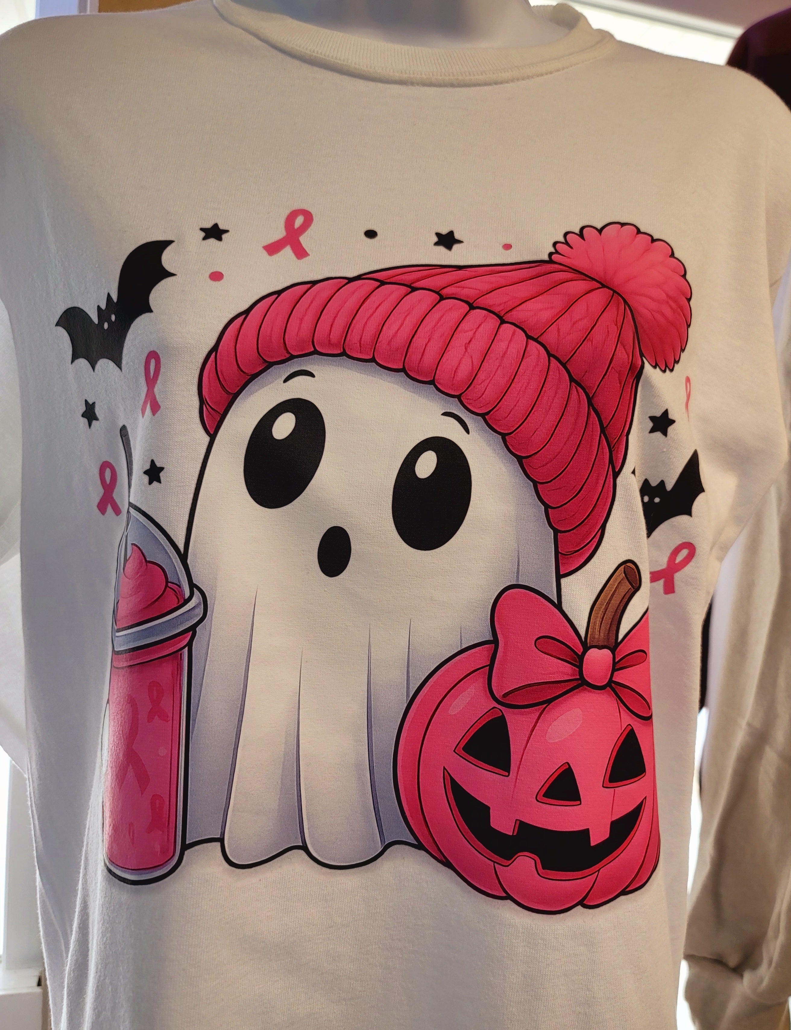 Spooky Breast Cancer Ghost